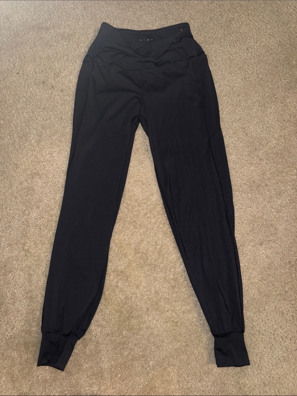 Women's Black High-Rise Jogger Pants